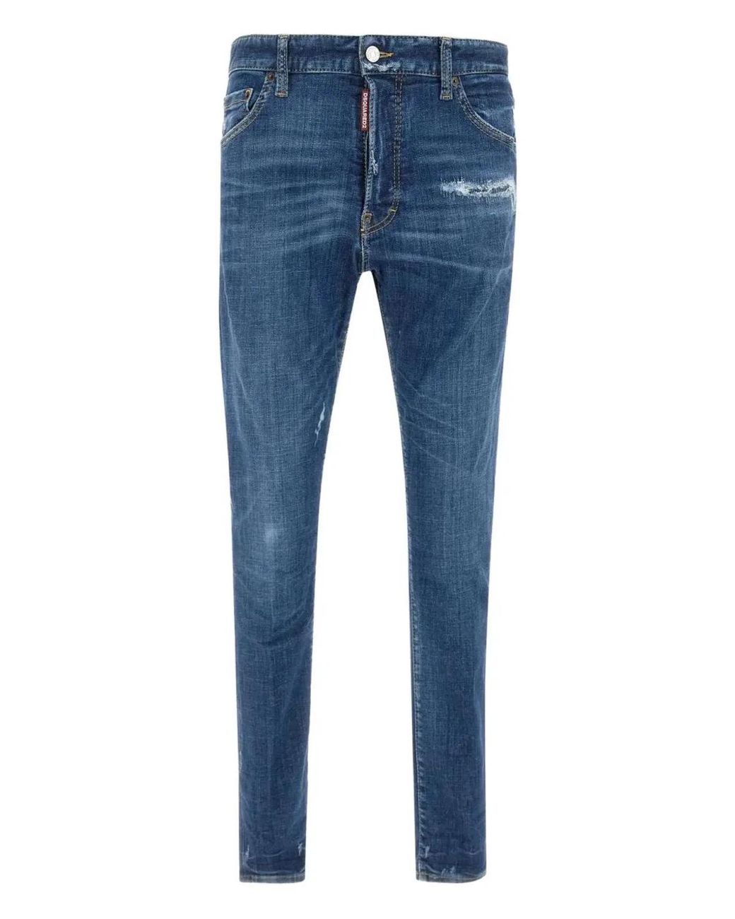 DSquared² Blue Pants 5 Pockets for men