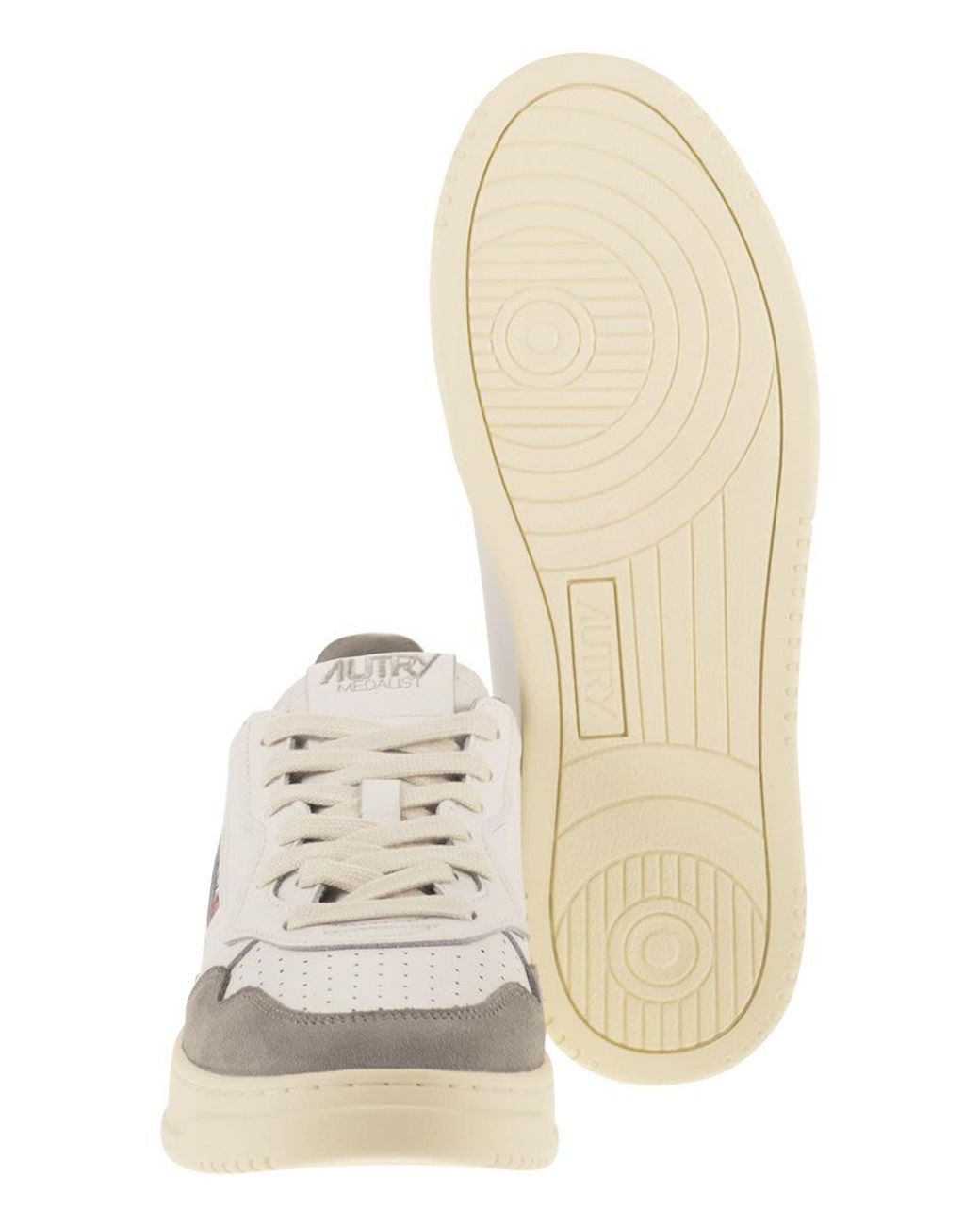 Autry White Medalist Low for men