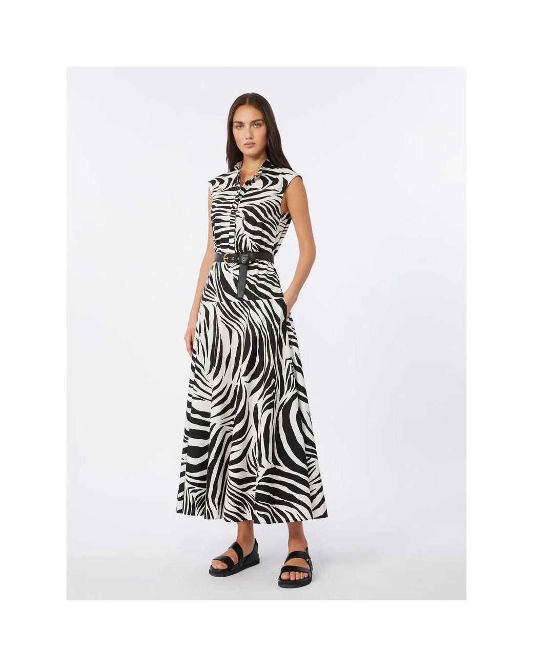 Max Mara White "West" Midi Dress