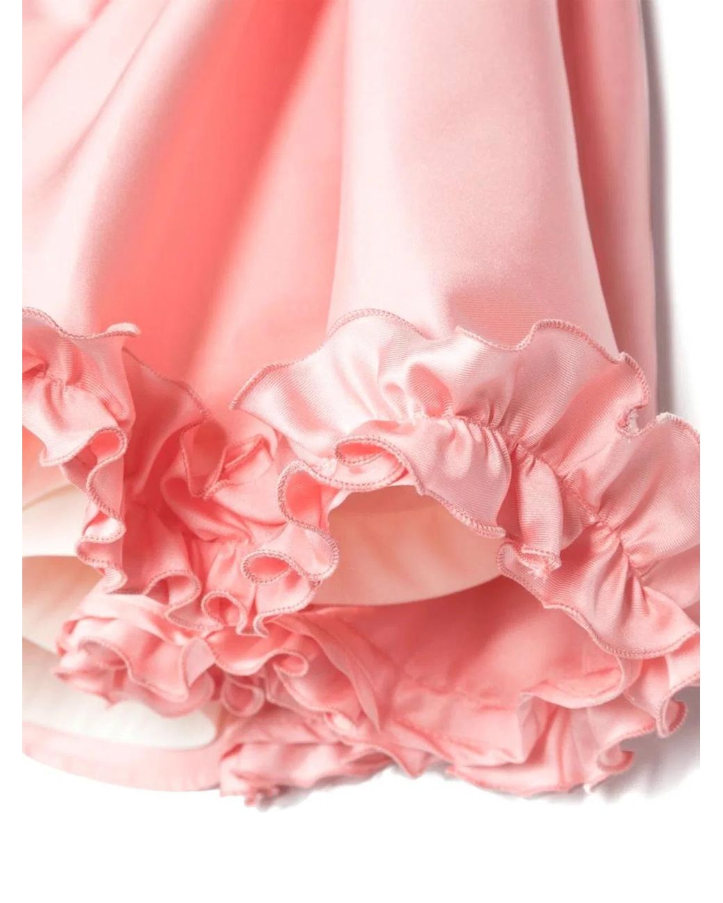 Mi.mi.sol. Pink Ruffled Satin Dress