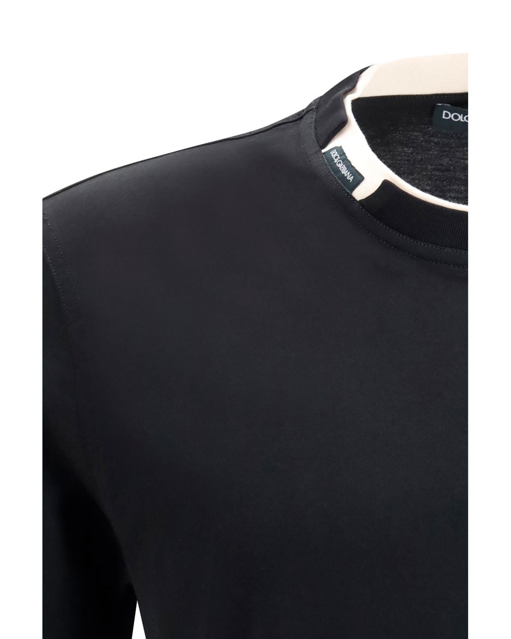 Dolce & Gabbana Black Dolce & Gabbana Cotton Jersey T-Shirt for men