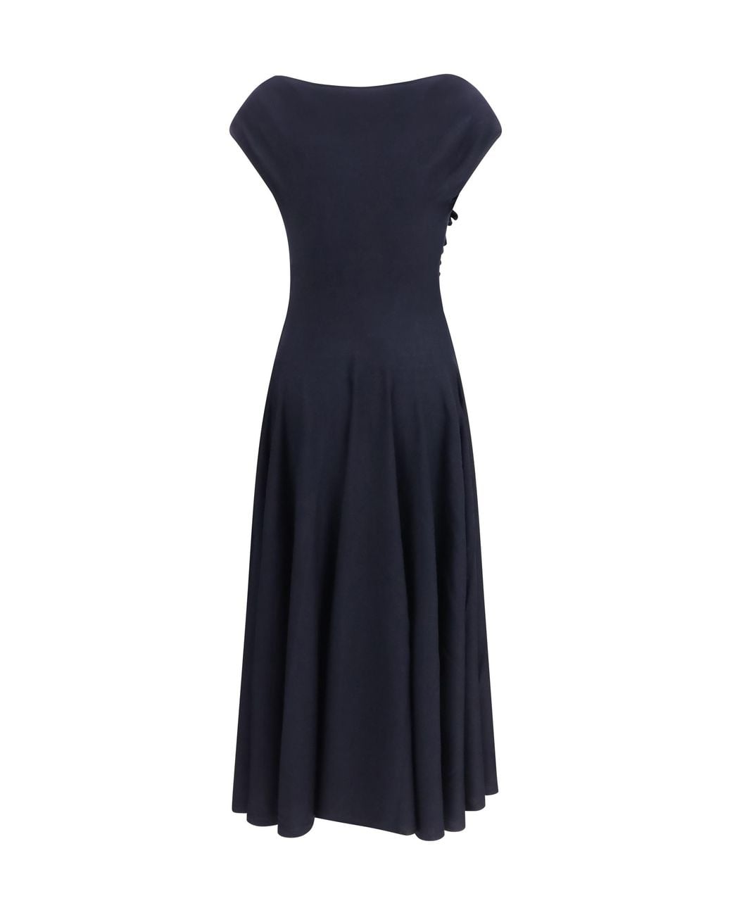 Alaïa Blue Dress Wool Shaping Fleece