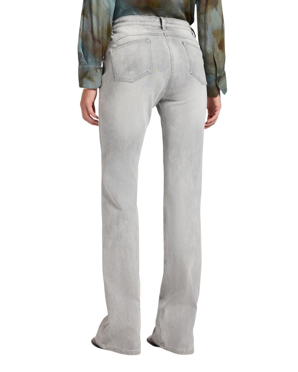 Elena Miro Gray "Florence" Flared Jeans