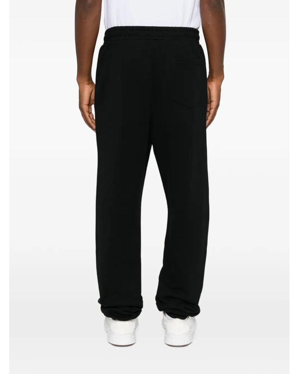 Moschino Couture Black Moschino Teddy Bear Pattern Tracksuit Bottoms for men