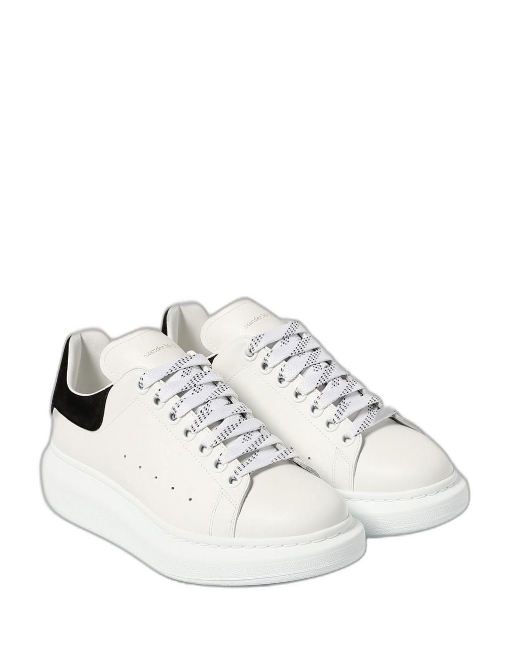 McQueen White Leather Sneakers