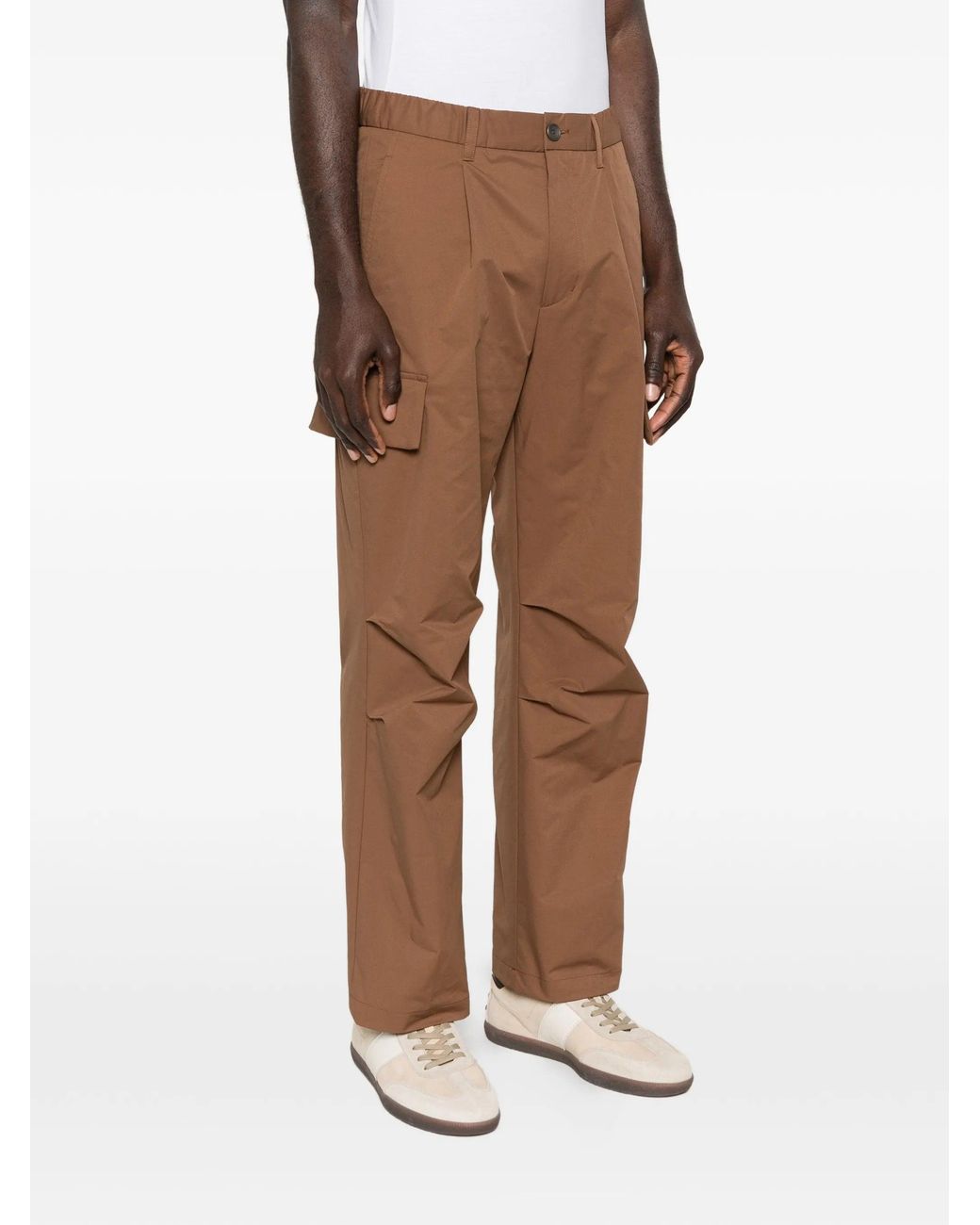 Herno White Rame Polyester Pants