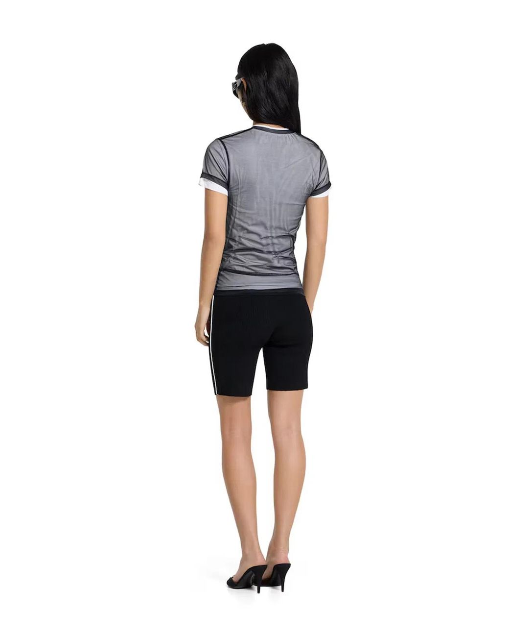 Gucci Gray Double Layered Jersey T-Shirt With Print