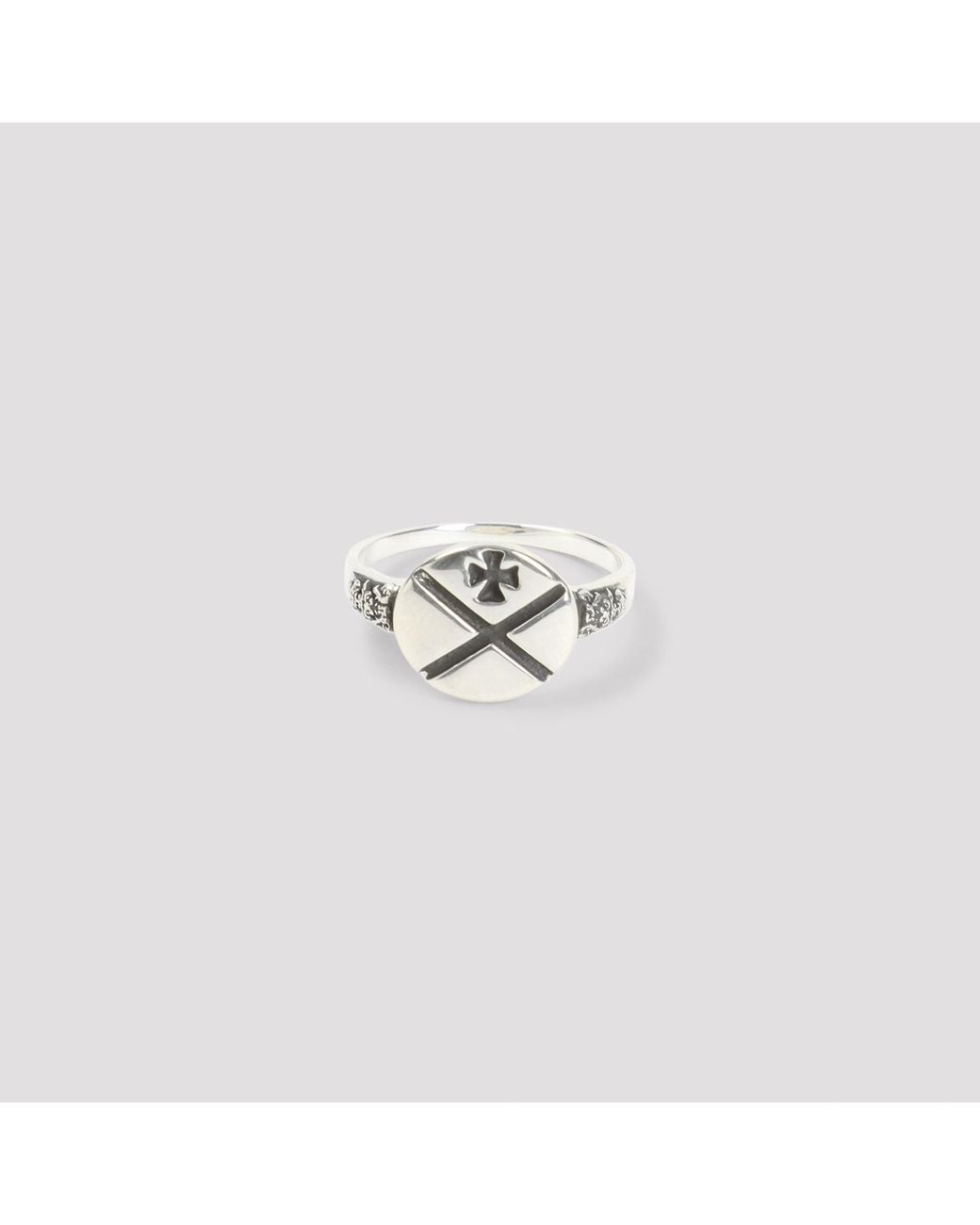 Enfants Riches Deprimes White German X Ring for men