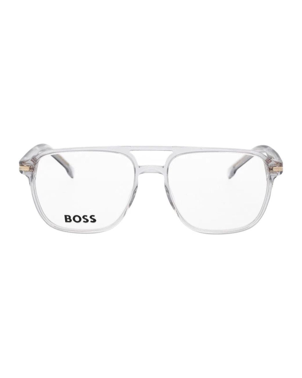 Boss Gray Acetate Glasses for men