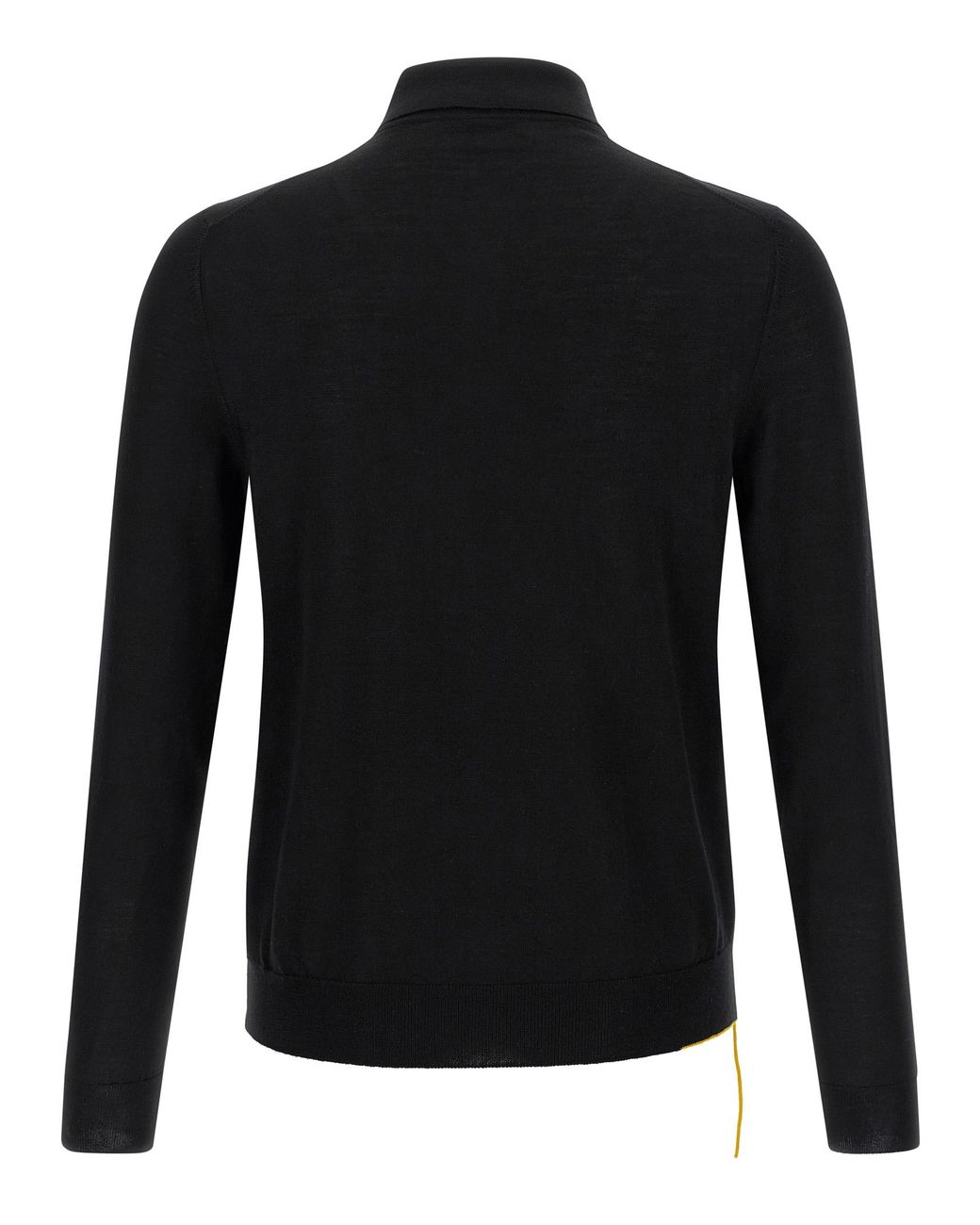 Fendi Black Stitching Polo Shirt With Visible Thread for men