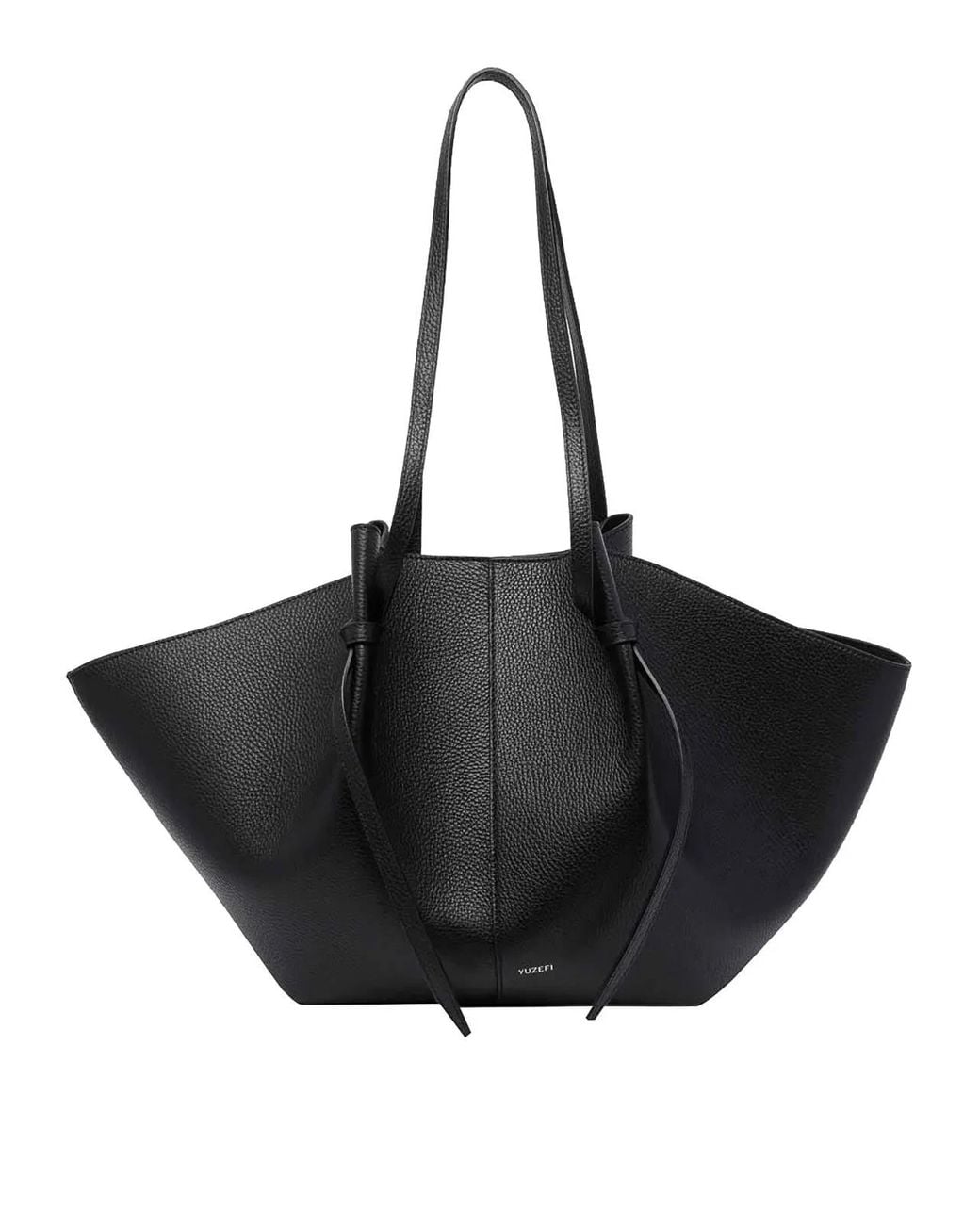 Yuzefi Black Large Mochi Shoulder Bag