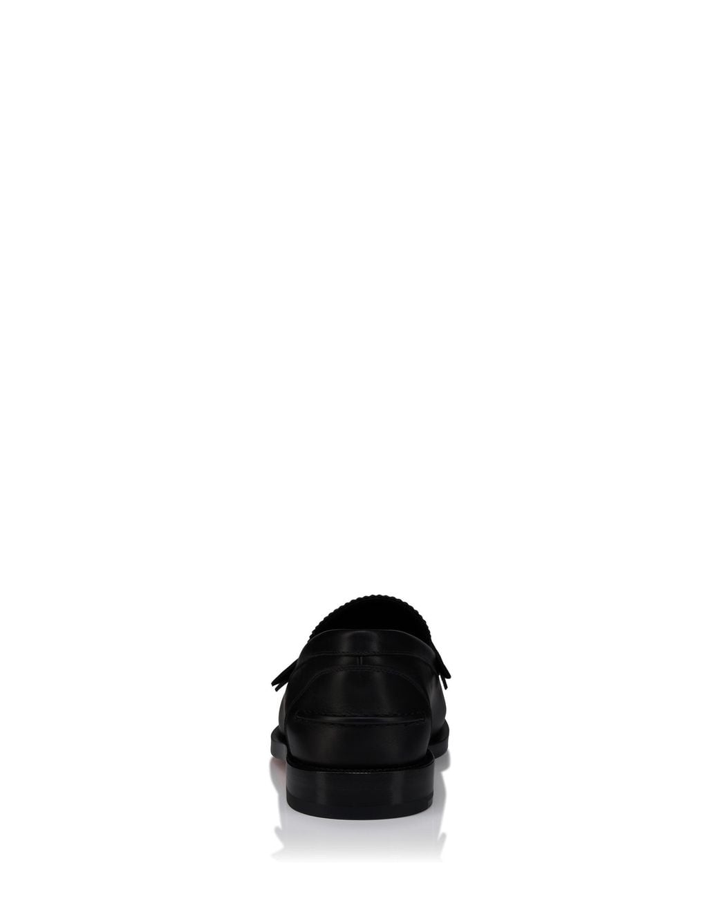 Christian Louboutin Black Plato Leather Loafers for men