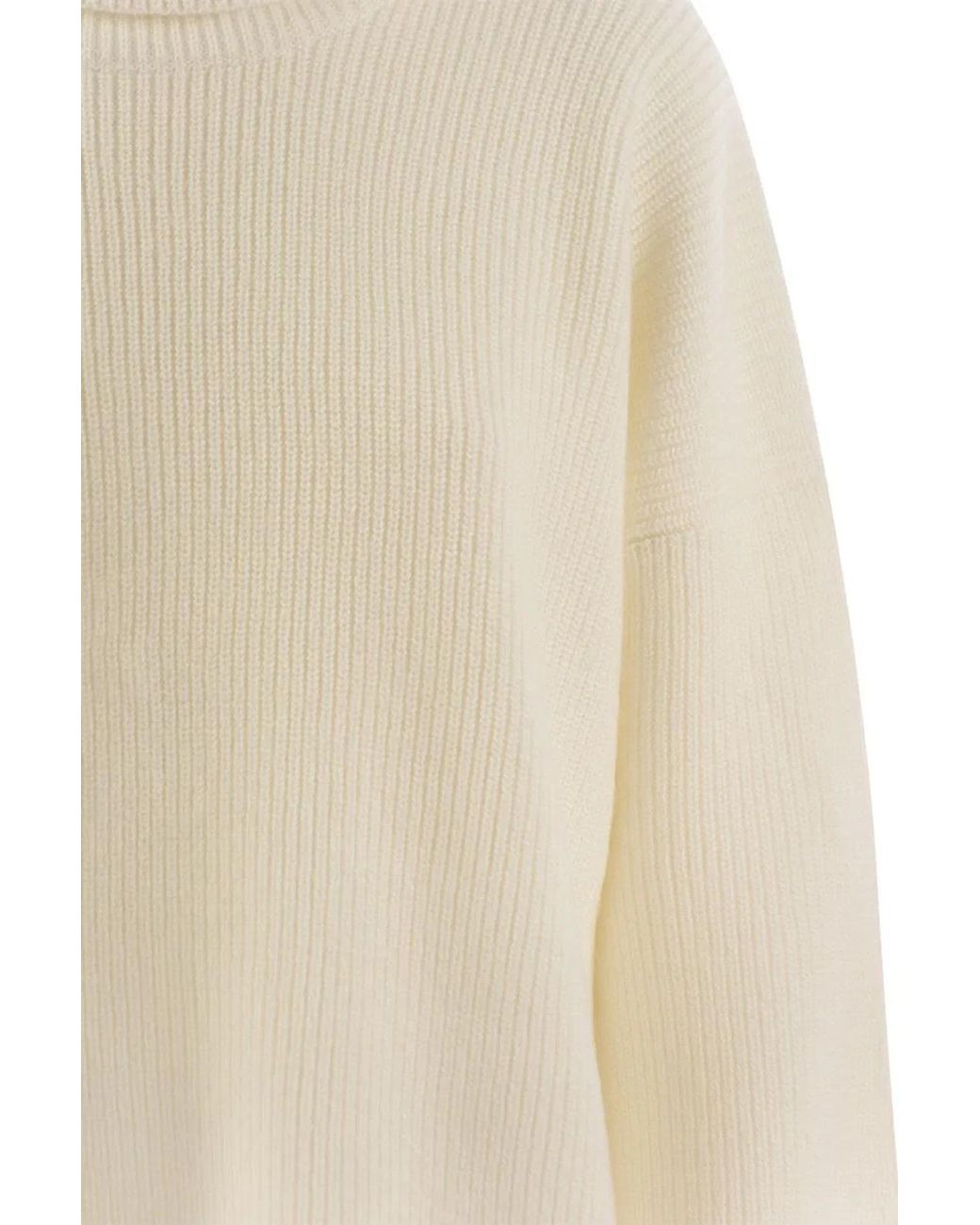 Fabiana Filippi Natural Chic Boxy Cropped Turtleneck Sweater