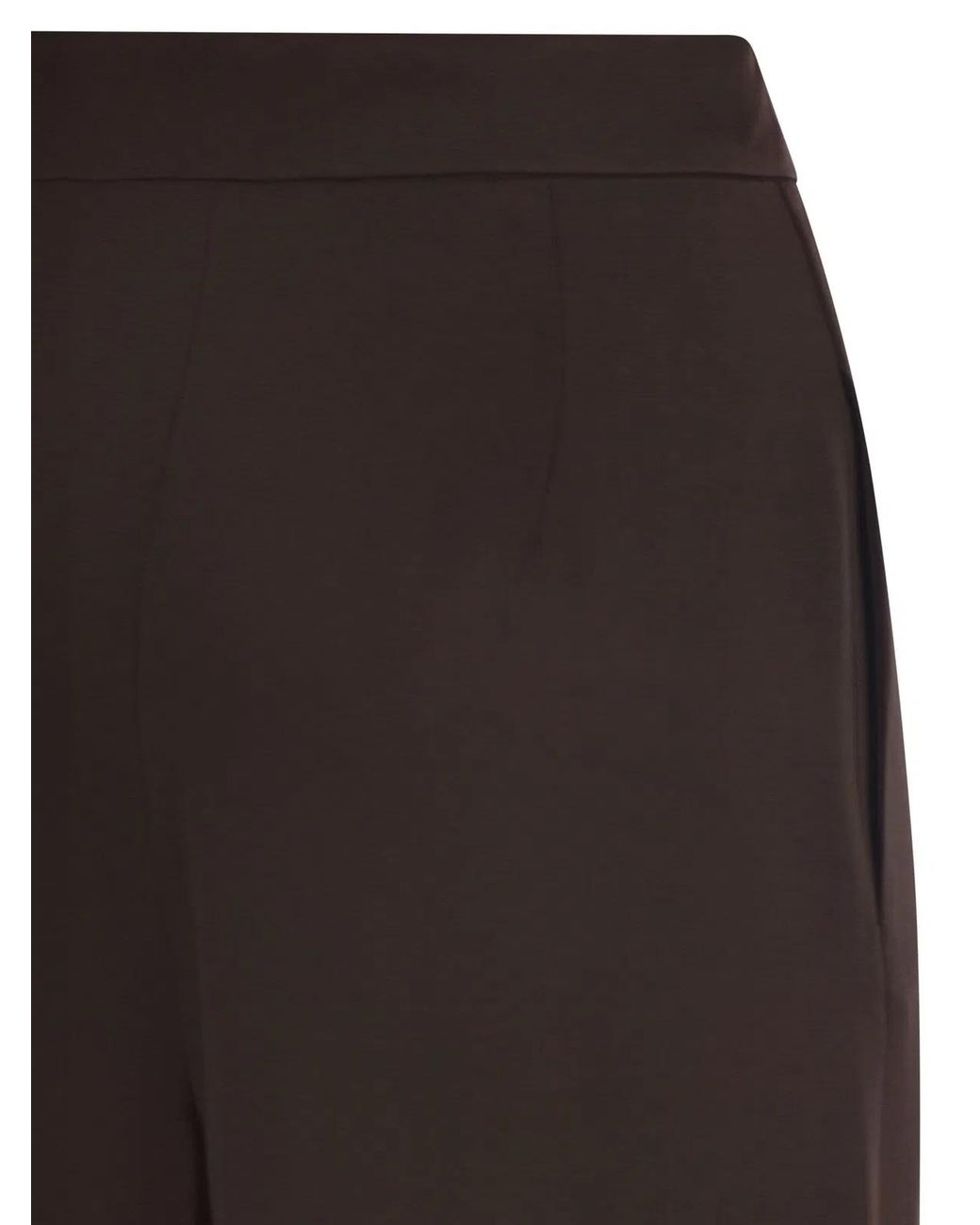 Max Mara Brown Maxmara Studio Msealpaca – Fluid Palazzo Trousers