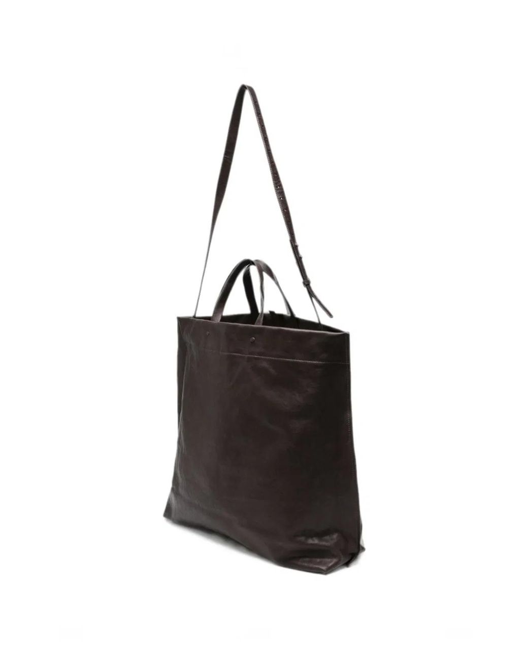 Lihann George Black Matti Leather Tote Bag
