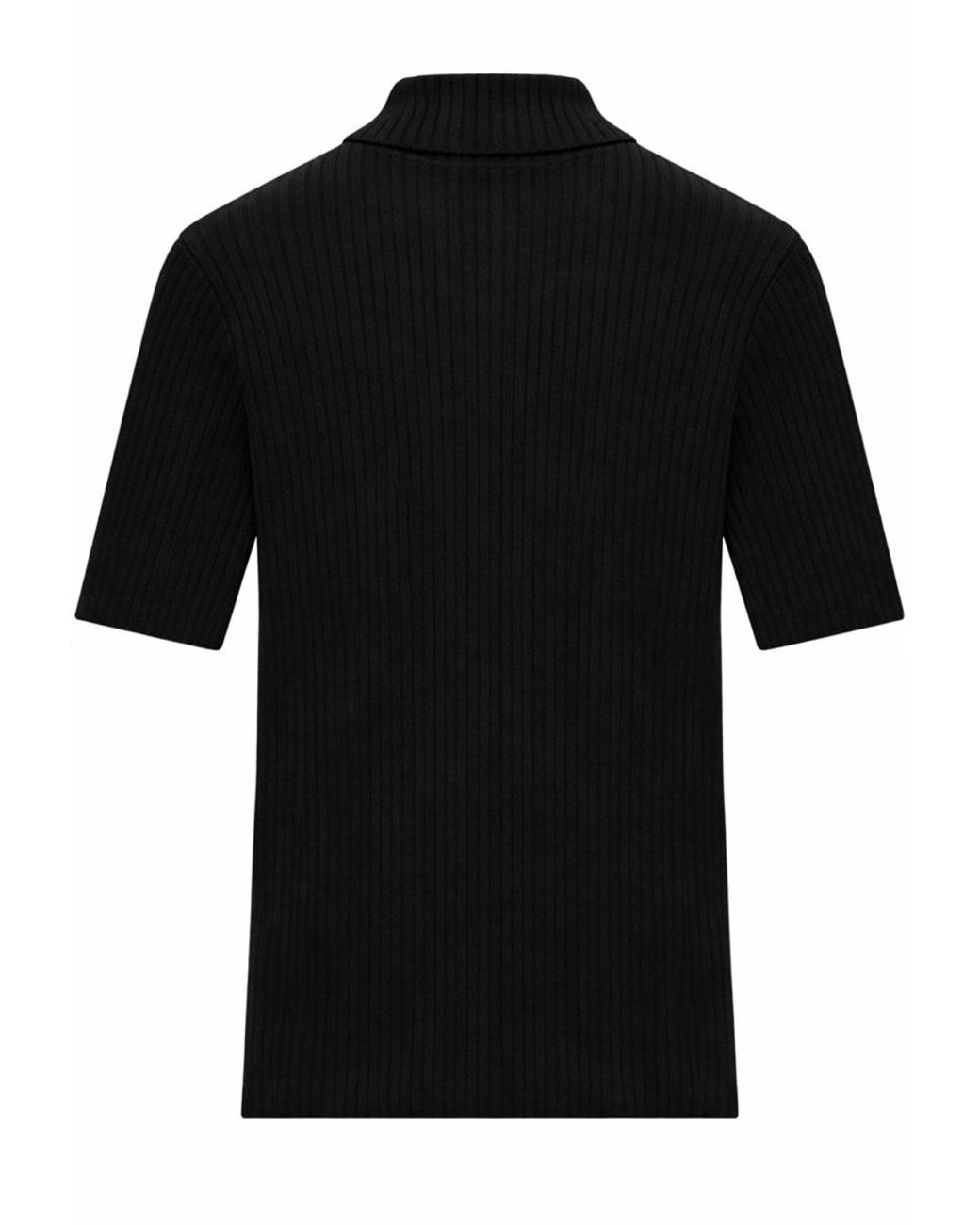 Courreges Black Rib Knit