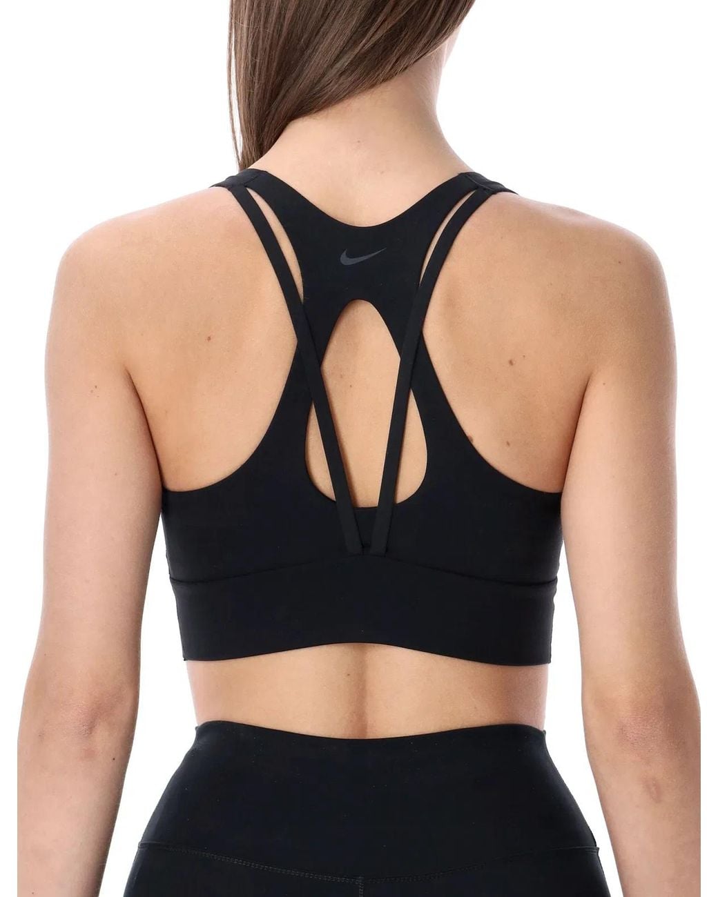 Nike Black Zenvy Longline Sports Bra