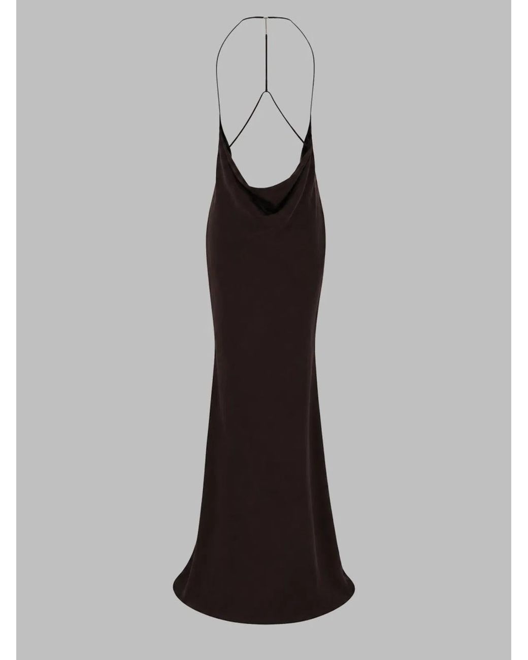 Tom Ford Black Halter Neck Slip Maxi Dress