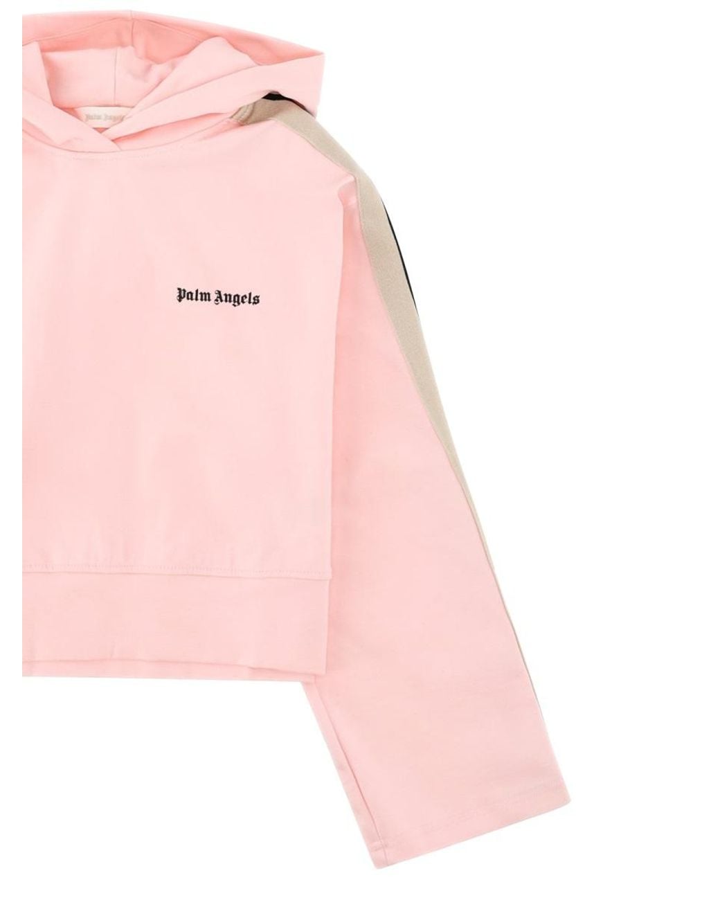 Palm Angels Pink Hoodie Milan Stitch Girl