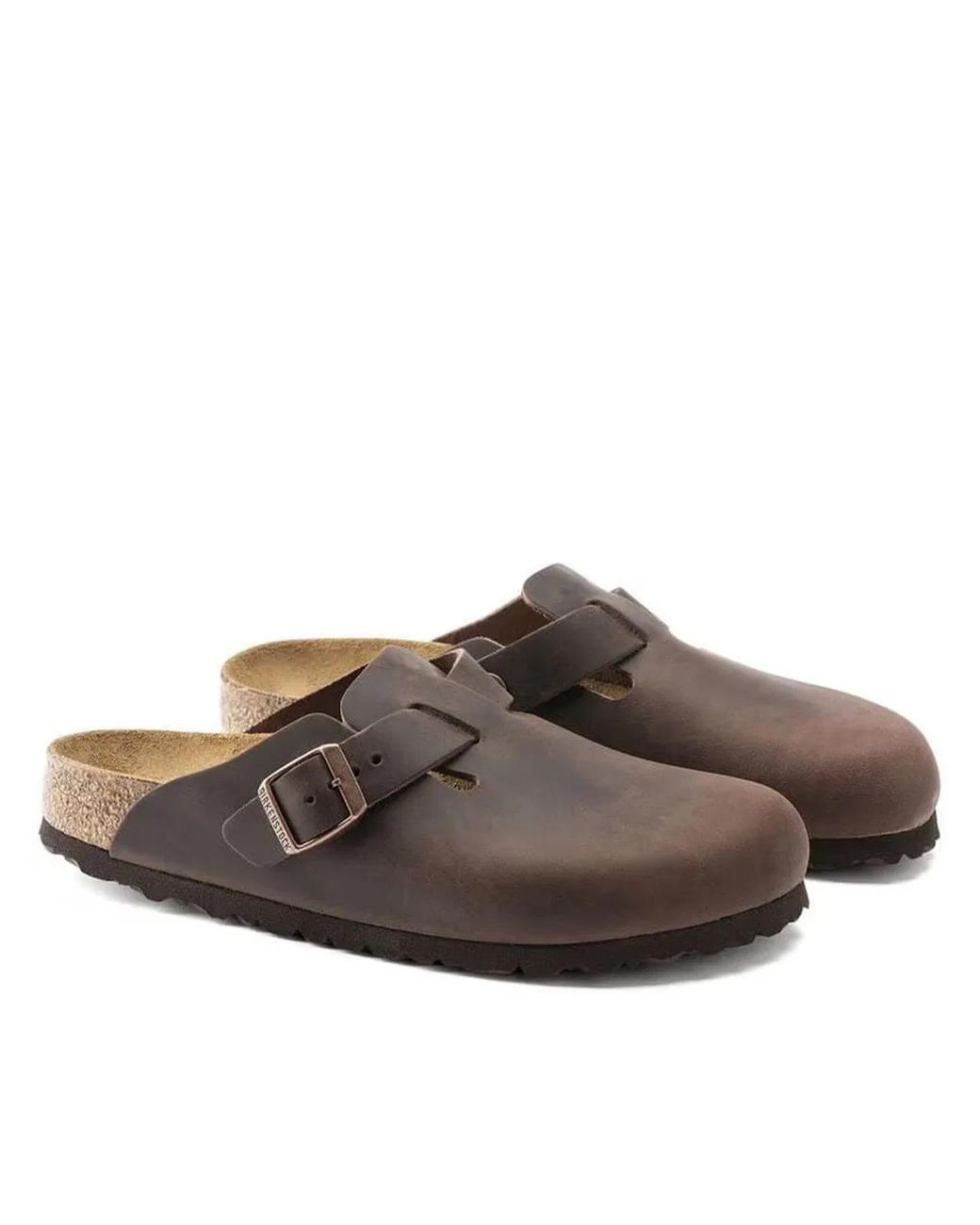 Birkenstock Brown Boston Oiled Leather Clogs