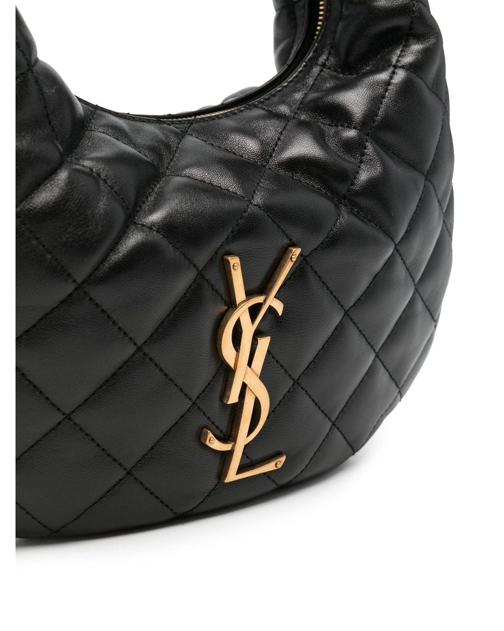 Saint Laurent Black Nappa Leather Icarino Shoulder Bag
