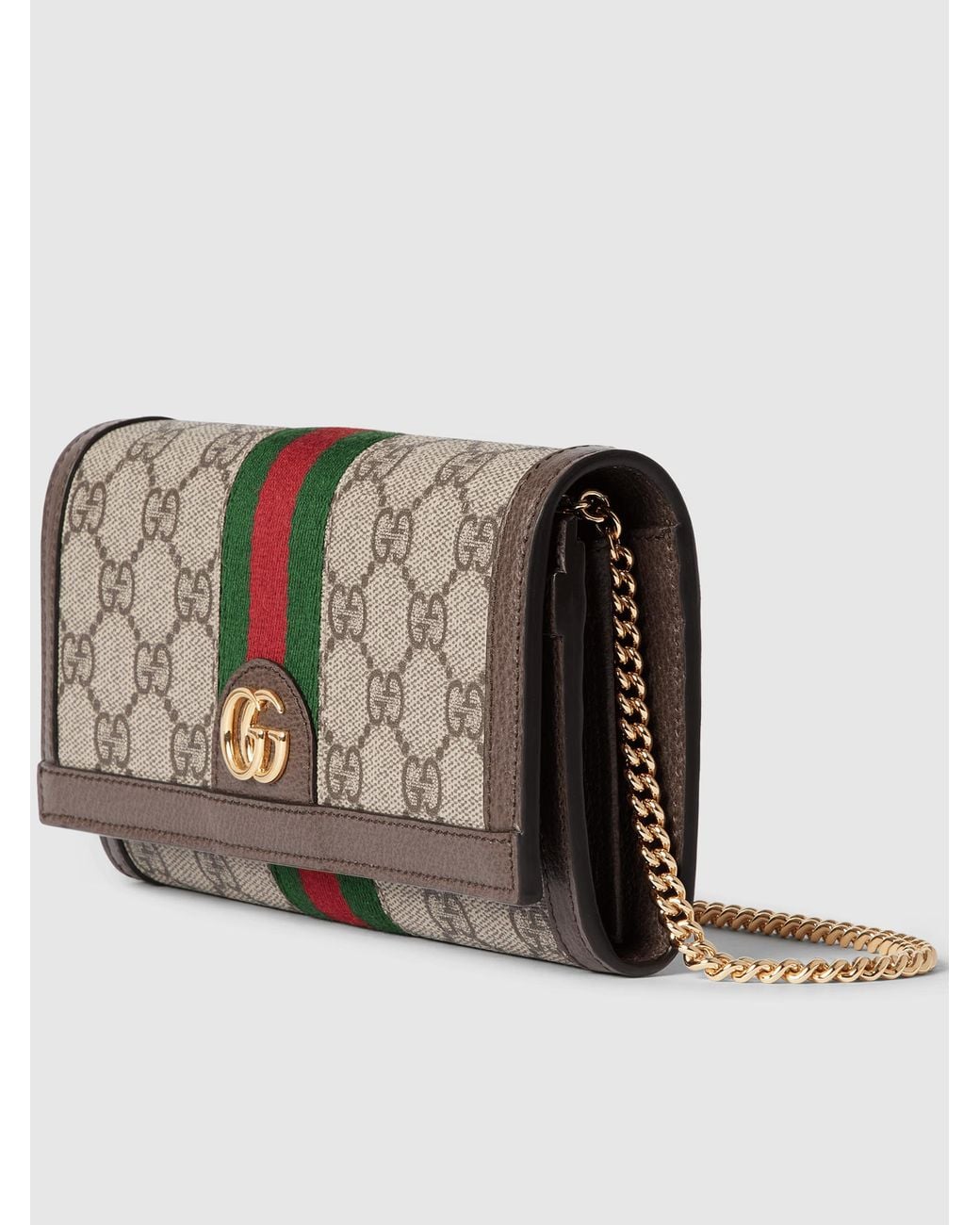 Gucci Brown Ophidia Wallet On Chain