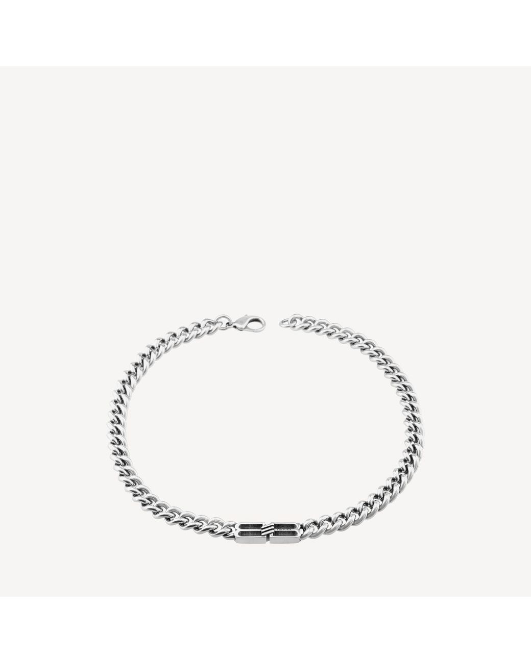 Balenciaga Metallic Bb Icon Necklace for men