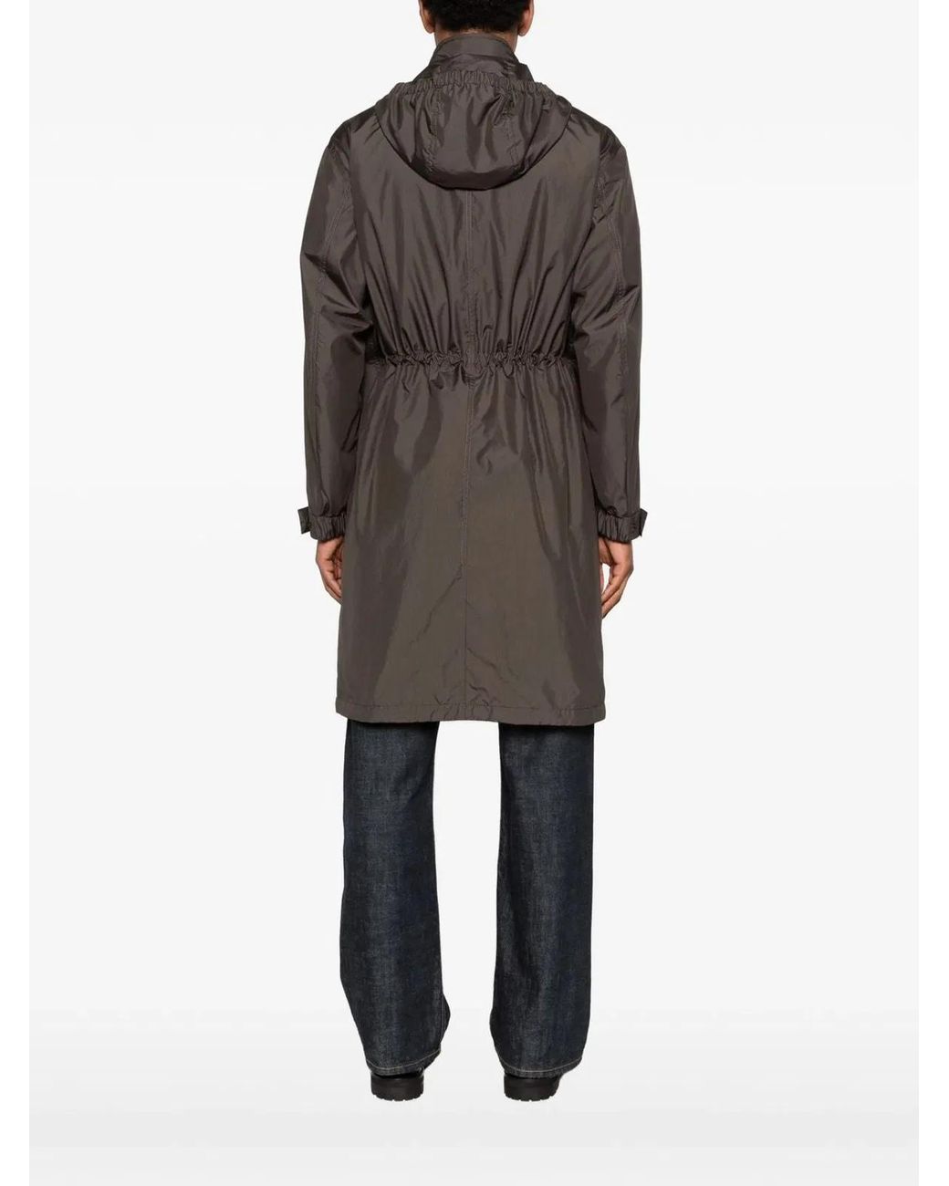 Moncler Brown Aliso Long Polyamide Parka for men