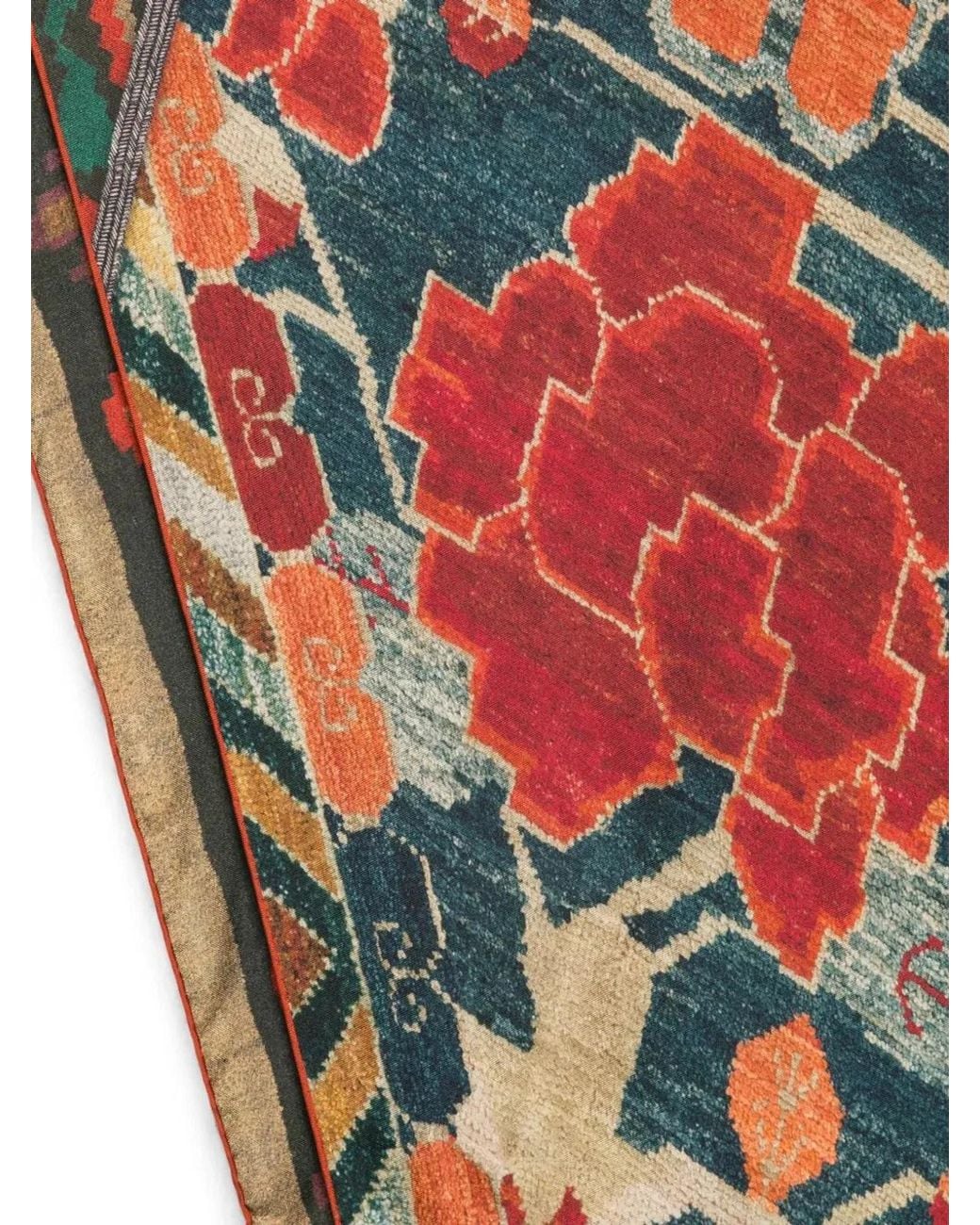 Pierre Louis Mascia Blue "Aloeuw" Cm 65X120 Scarf
