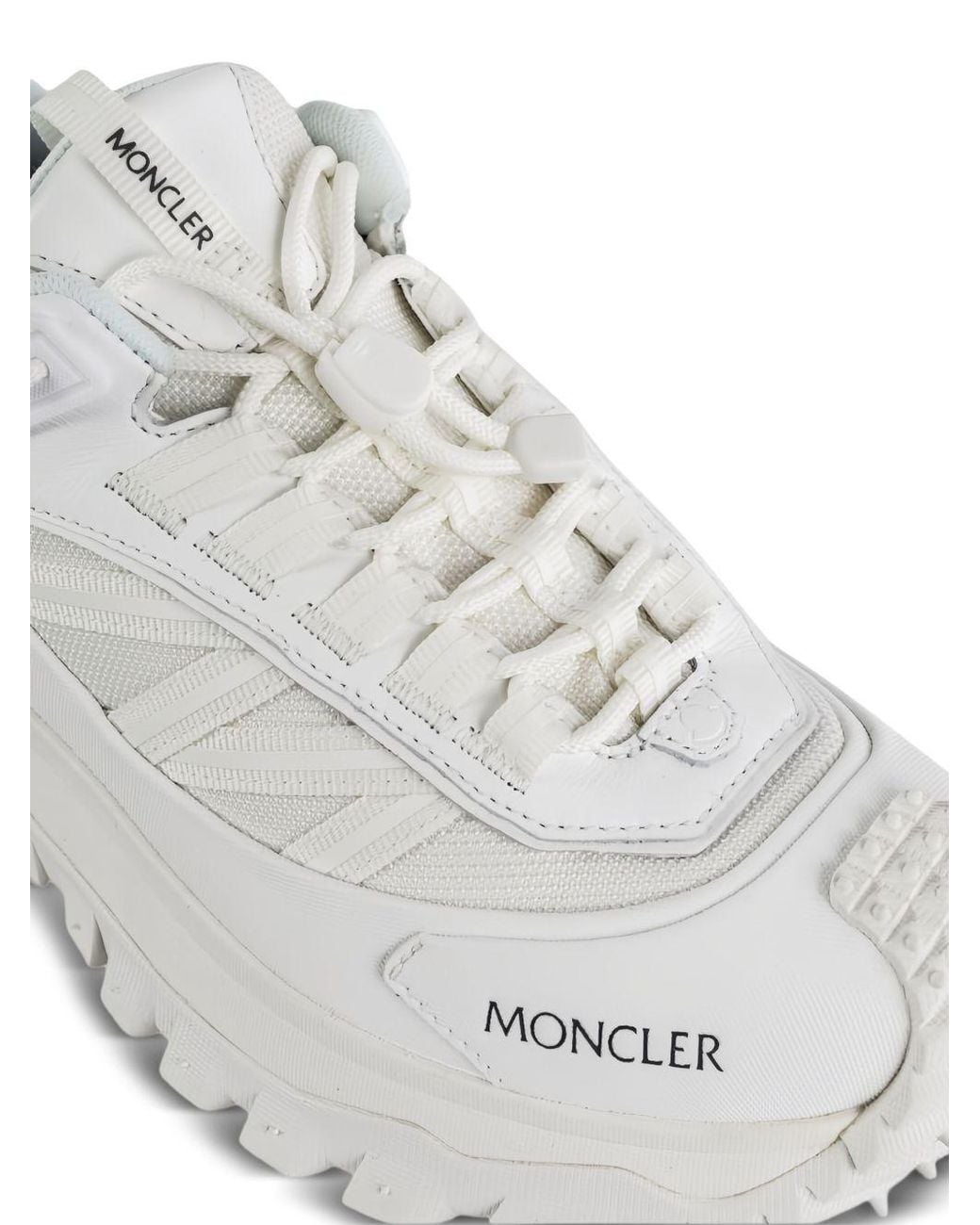 Moncler White Sneakers With Prominent Sole