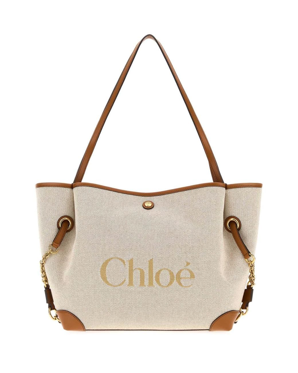 Chloé Multicolor Clover Raffia Shopping Handbag