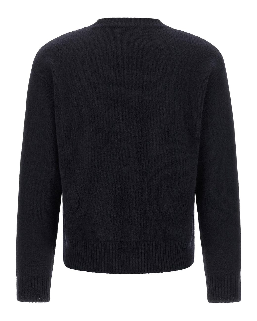 A.P.C. Blue Lila' Wool Cardigan With Logo Intarsia