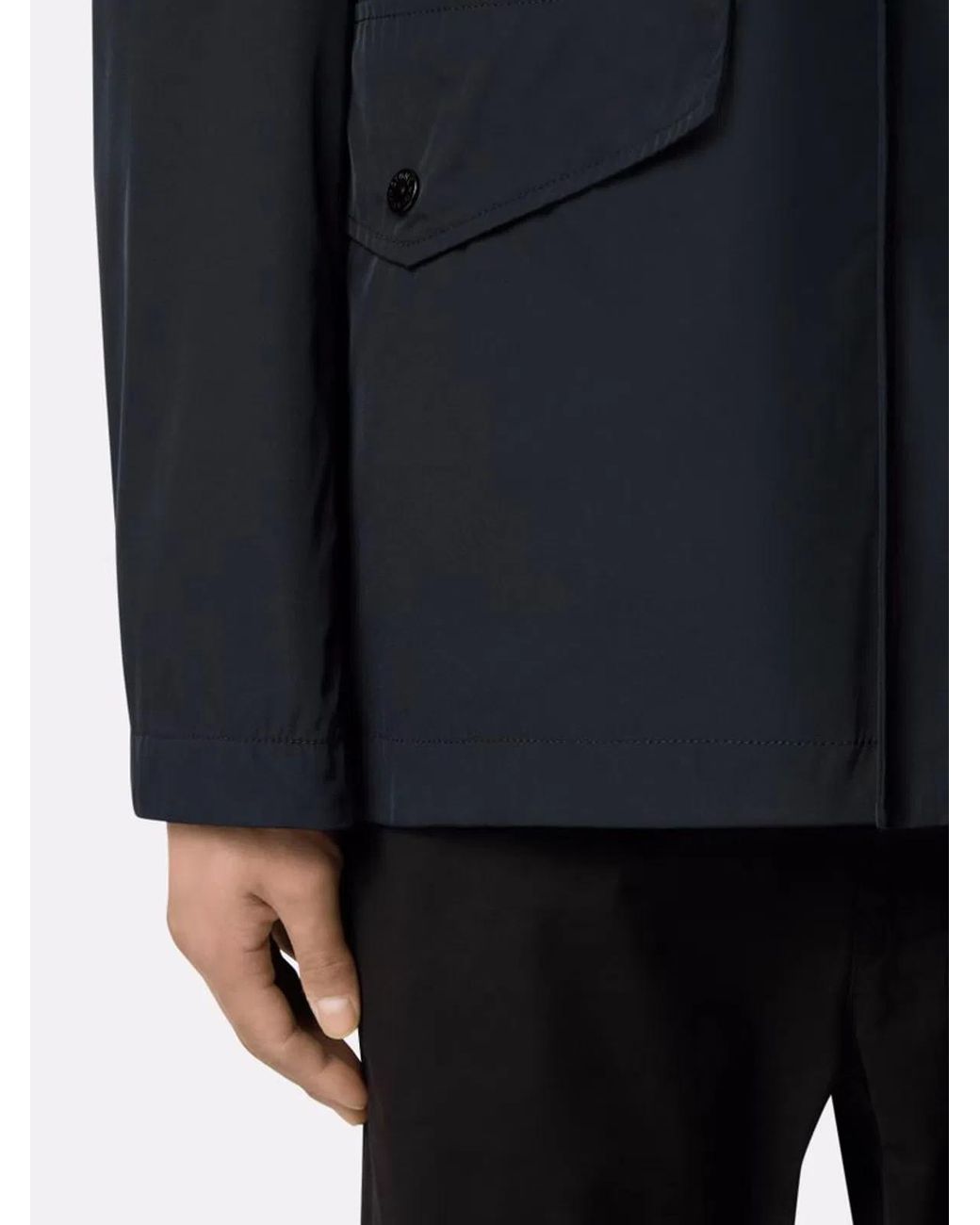 Stone Island Blue Logo Parka for men