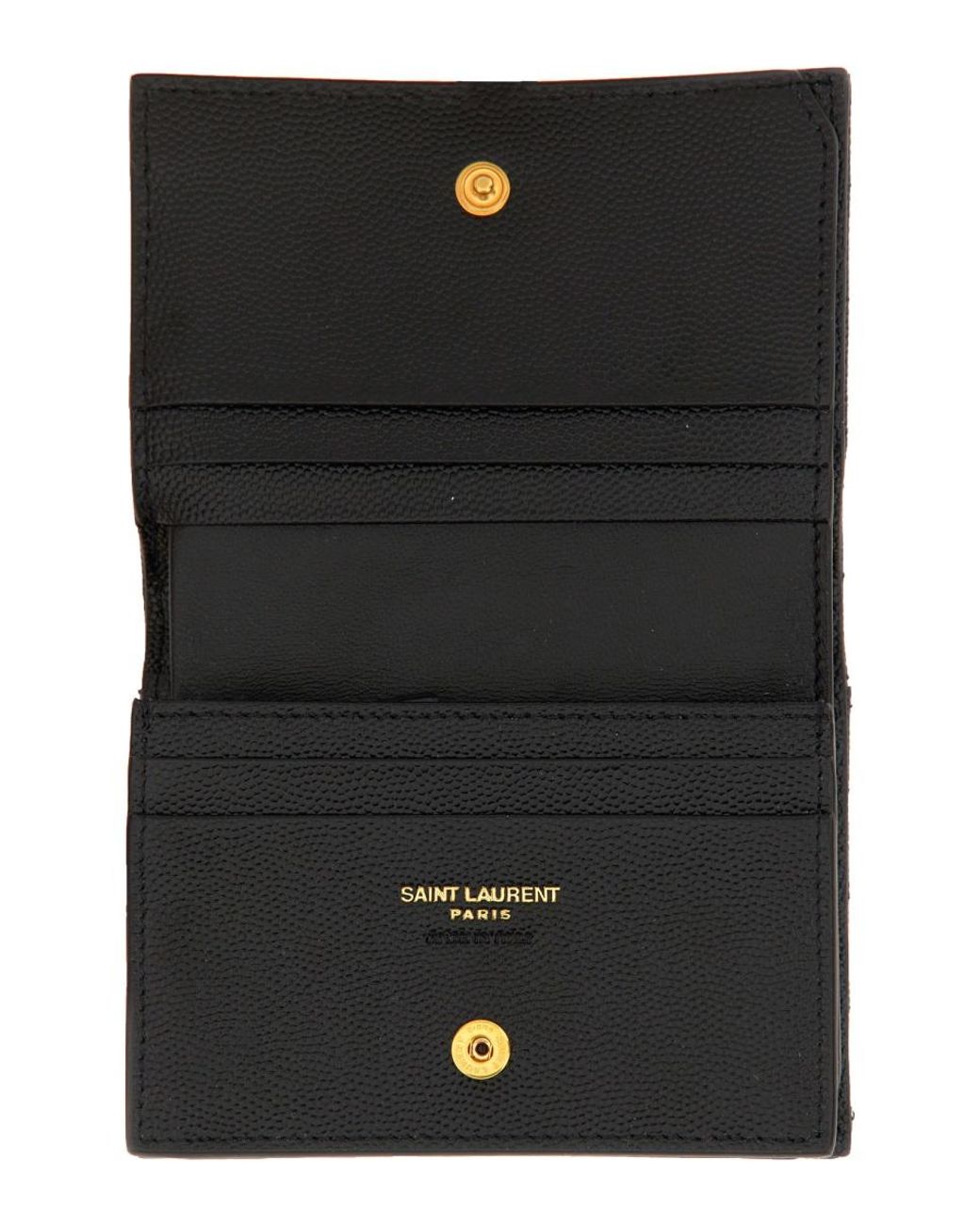 Saint Laurent Black Portafoglio Cassandre