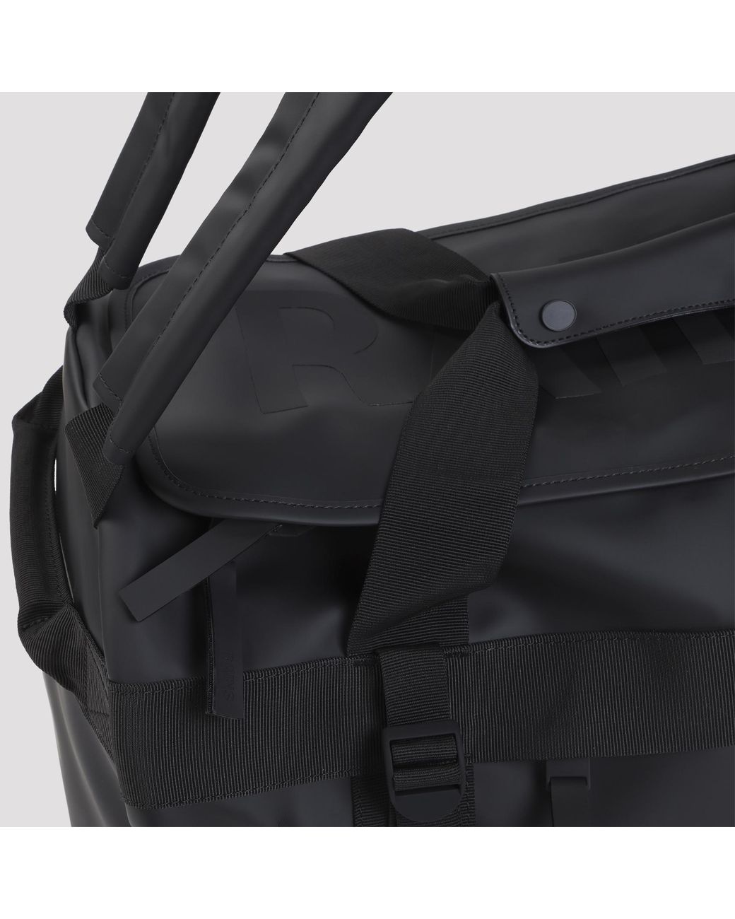Rains Black Texel Duffle Small Bag for men