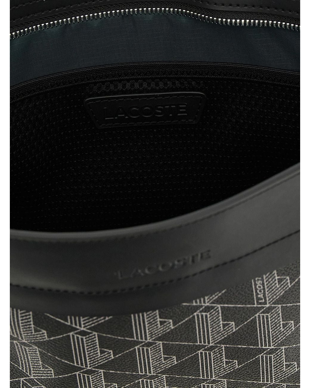 Lacoste Black 'The Blend' Laptop Case for men