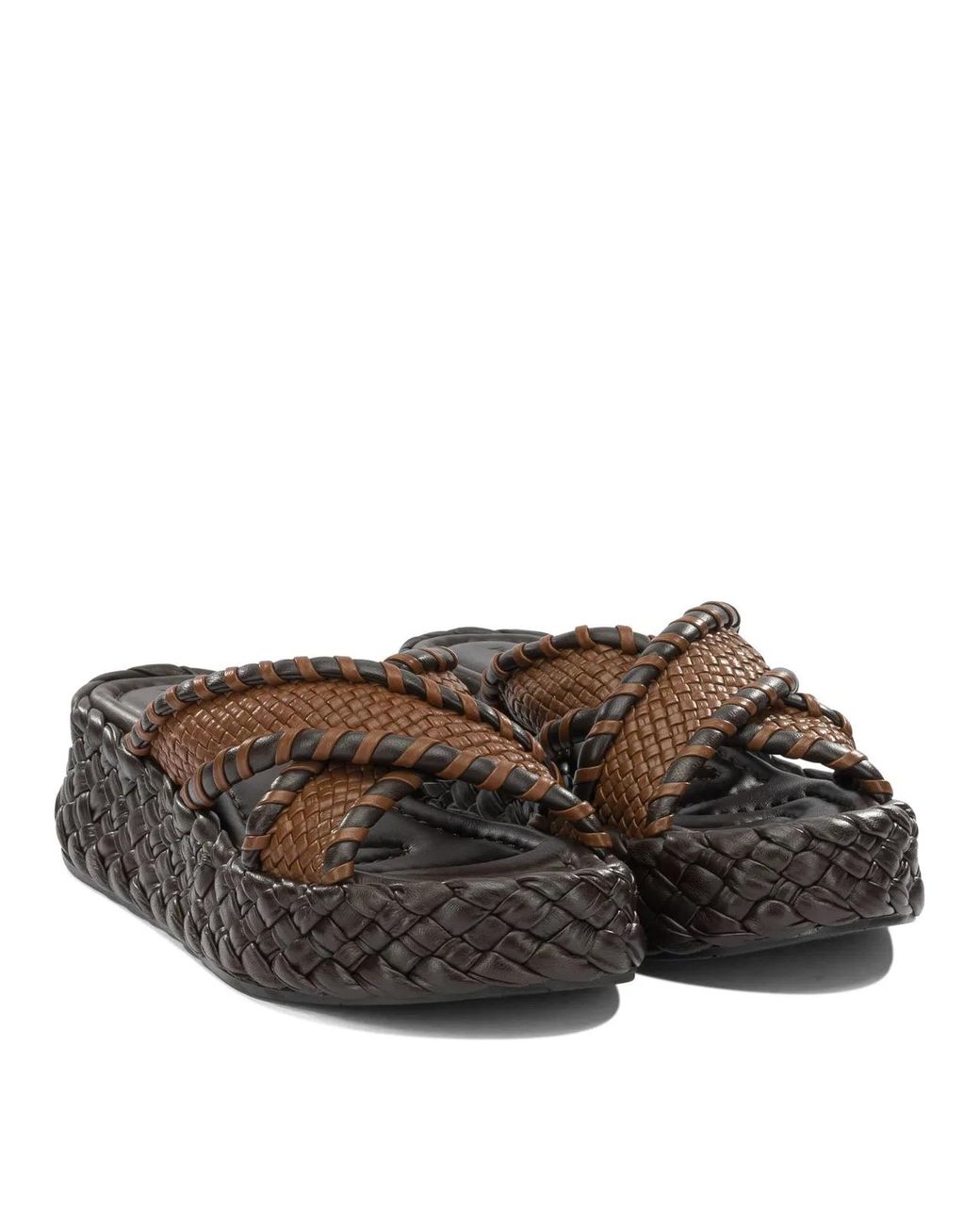 Pons Quintana Brown Leather Sandals