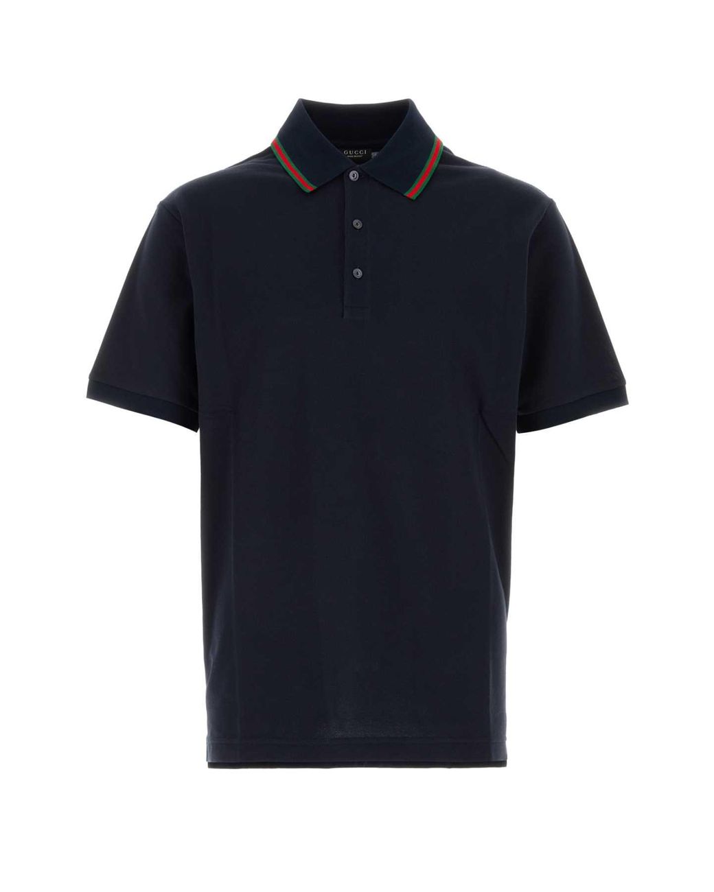 Gucci Blue Cotton Piqué Jersey Polo Shirt for men