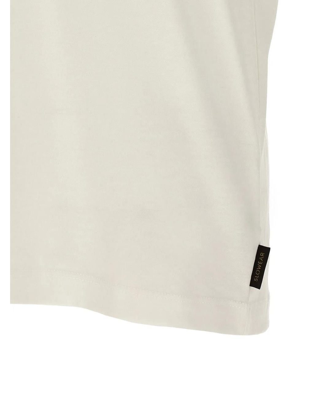 Zanone White Cotton Silk Polo Shirt for men