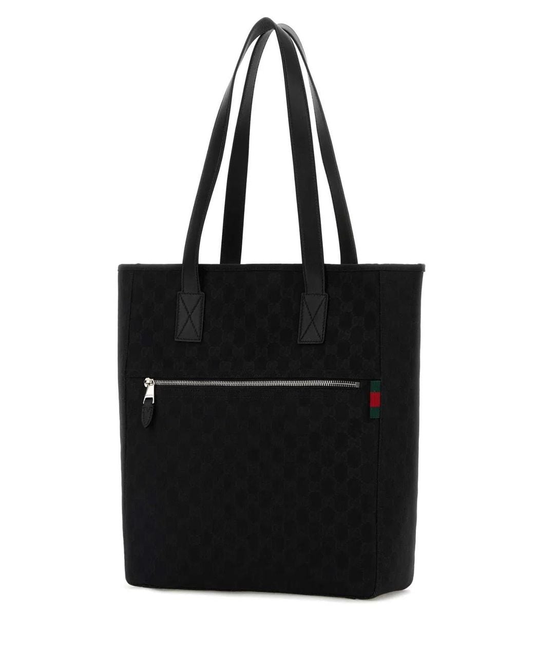 Gucci Black Gg Fabric Shopping Bag for men