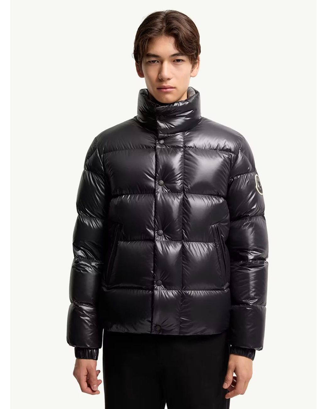 Moncler Black Piumino Corto "Bendola" for men