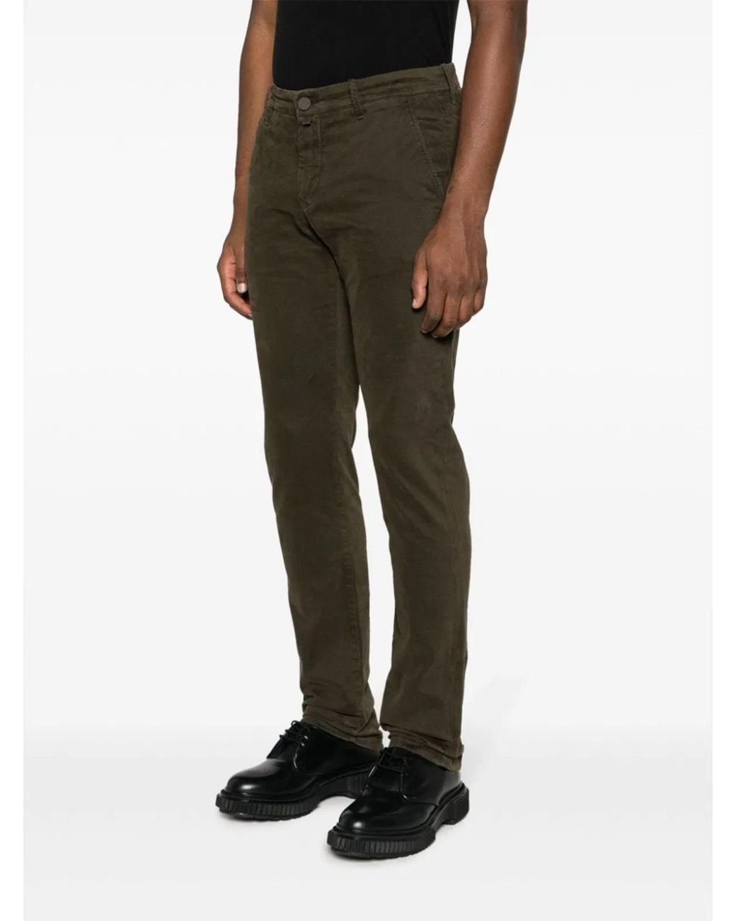 Jacob Cohen Gray Stretch Bobby Chino Trousers for men