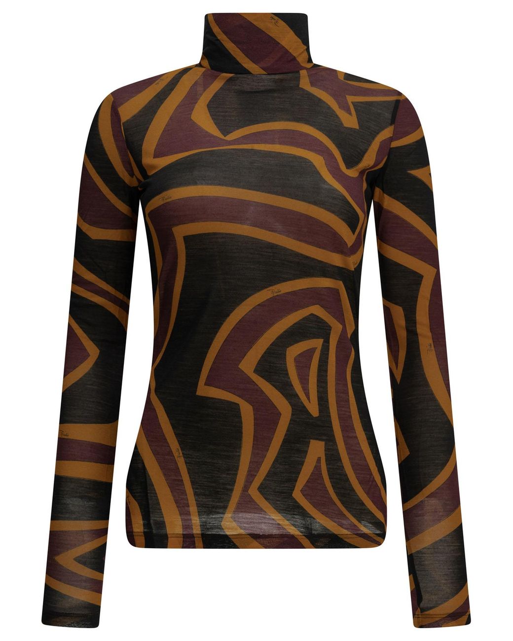 Emilio Pucci Black "Labirinto" Casual Top