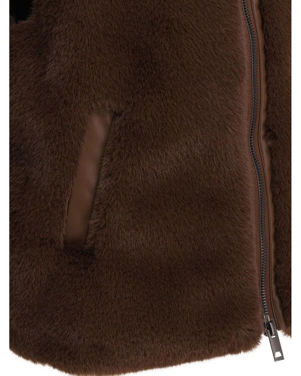 Pinko Brown Polyester Jacket