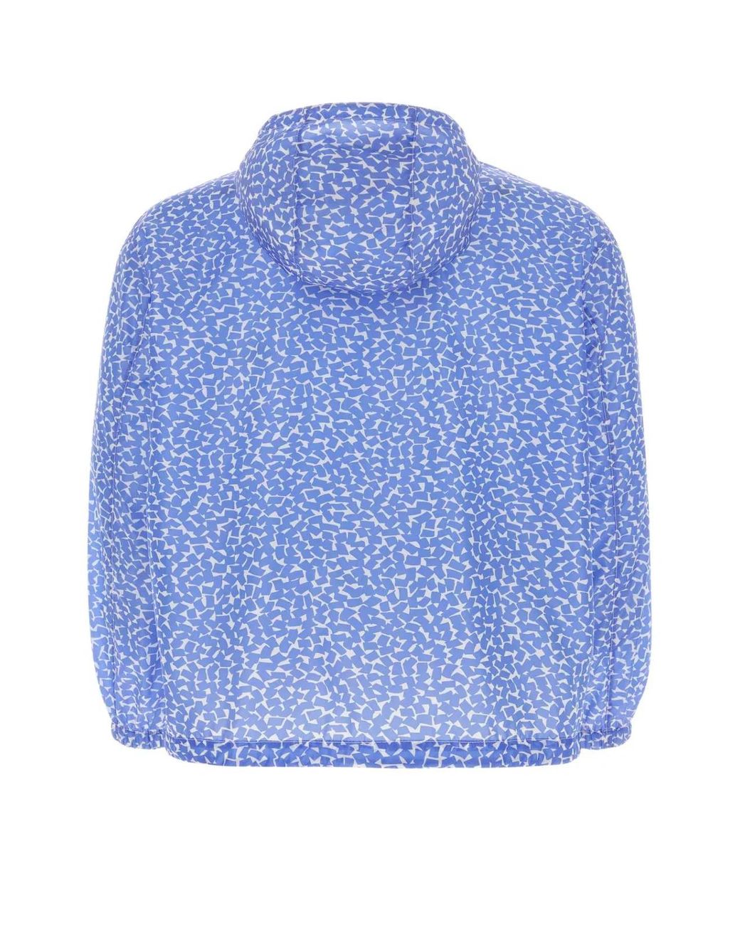 Prada Blue Printed Re-Nylon Windbreaker for men
