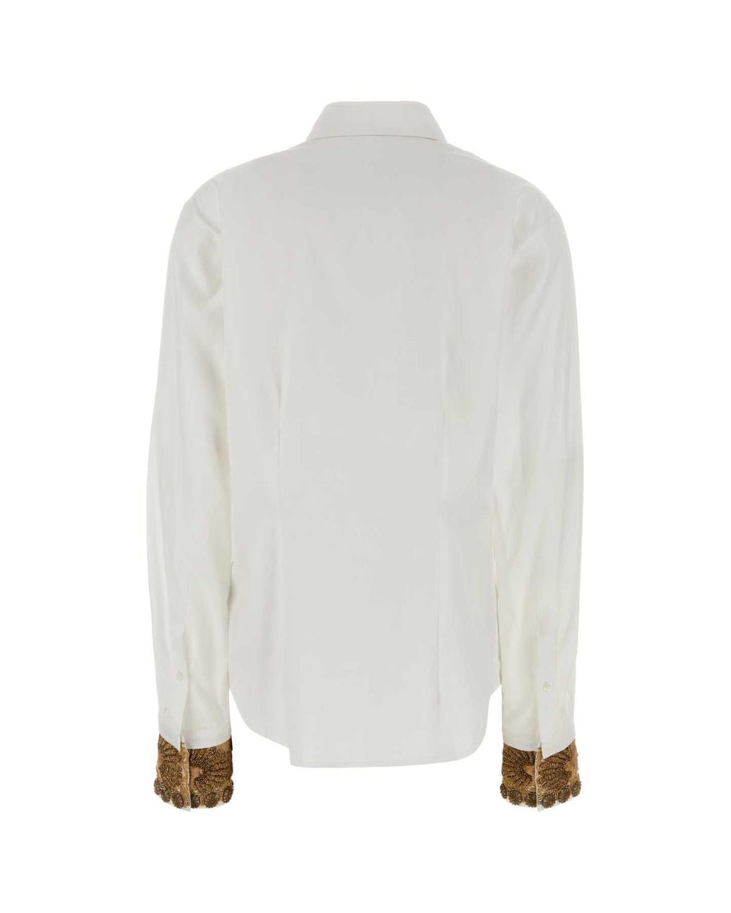 Dries Van Noten White Cotton Poplin Chloris Shirt