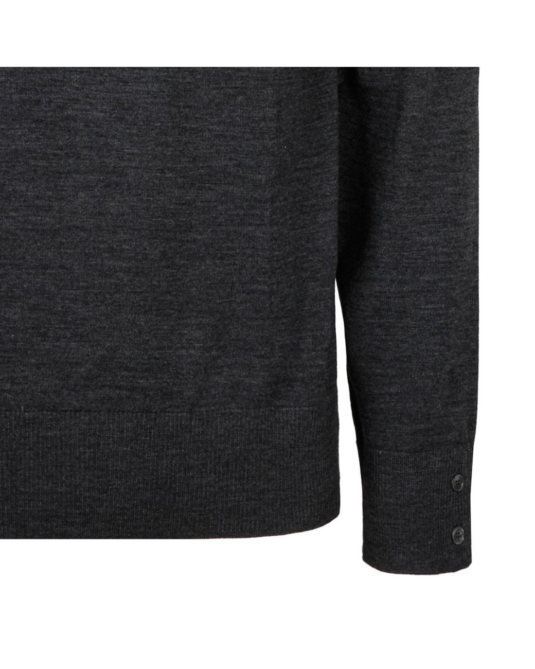 Thom Browne Black Virgin Wool Sweater for men