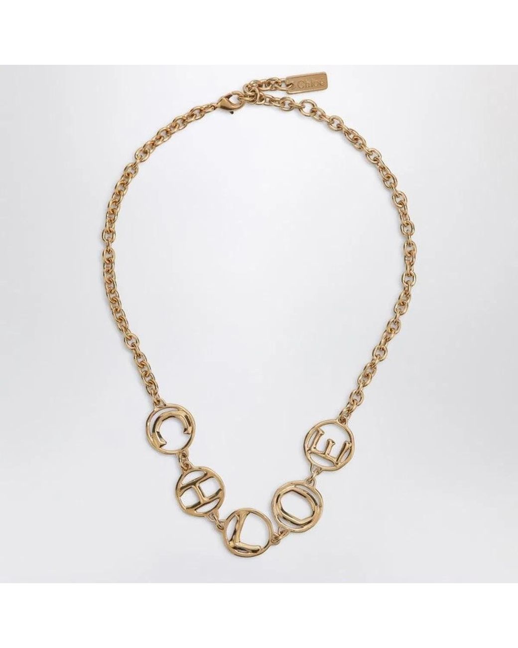 Chloé Metallic Script Vintage Choker
