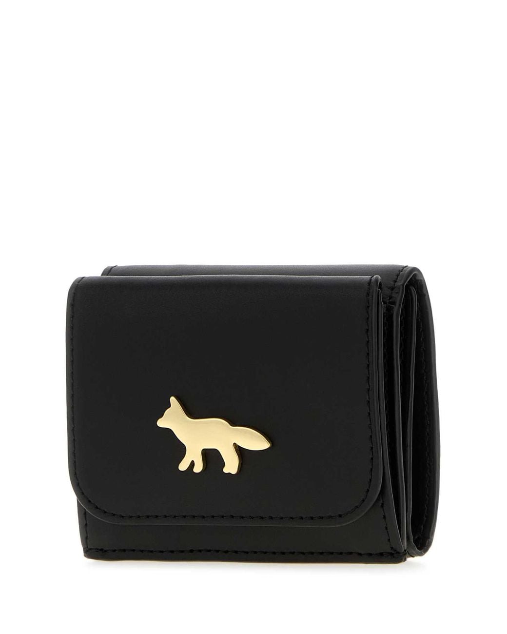 Maison Kitsuné Black Edie Compact Wallet