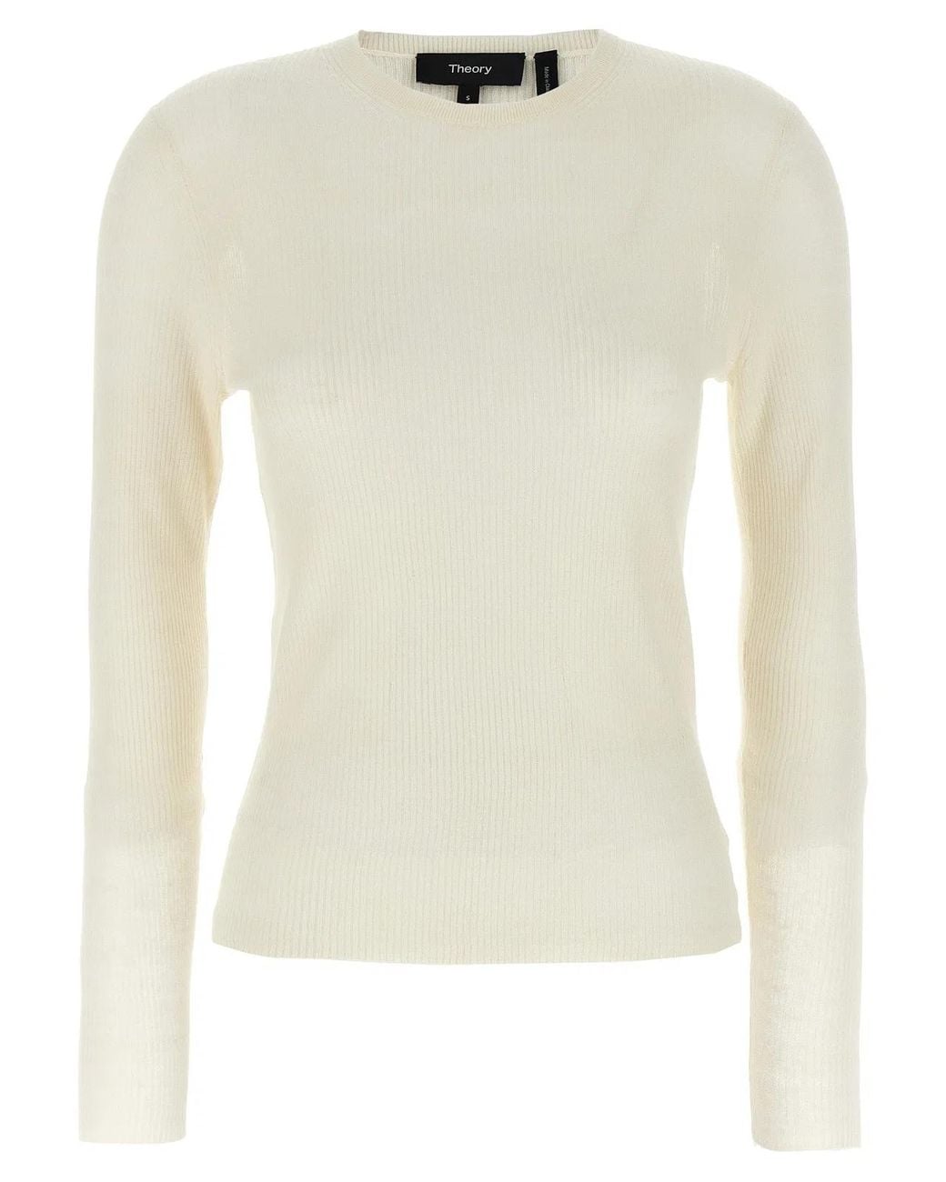 Theory Natural Viscose Linen Sweater